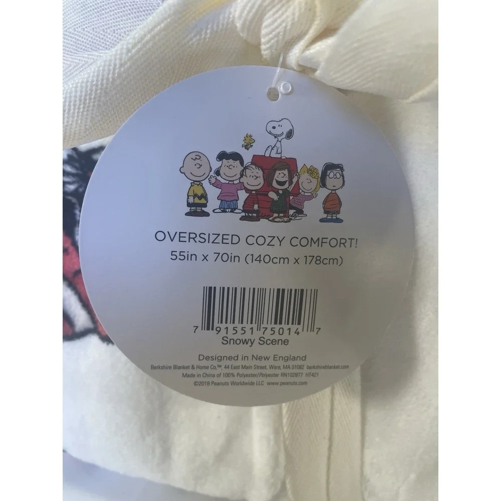 Peanuts Berkshire Velvet Soft Throw Blanket 55